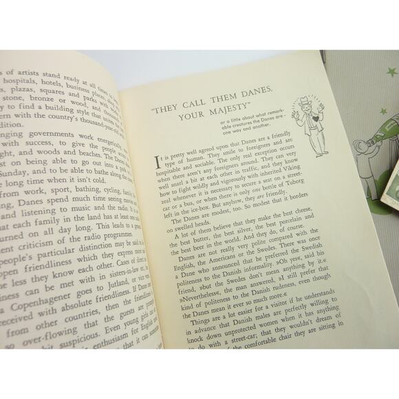 Vintage Denmark Copenhagen Brochure 1961 Mermaid Postcard Mogens Lind Book - Picture 6 of 8